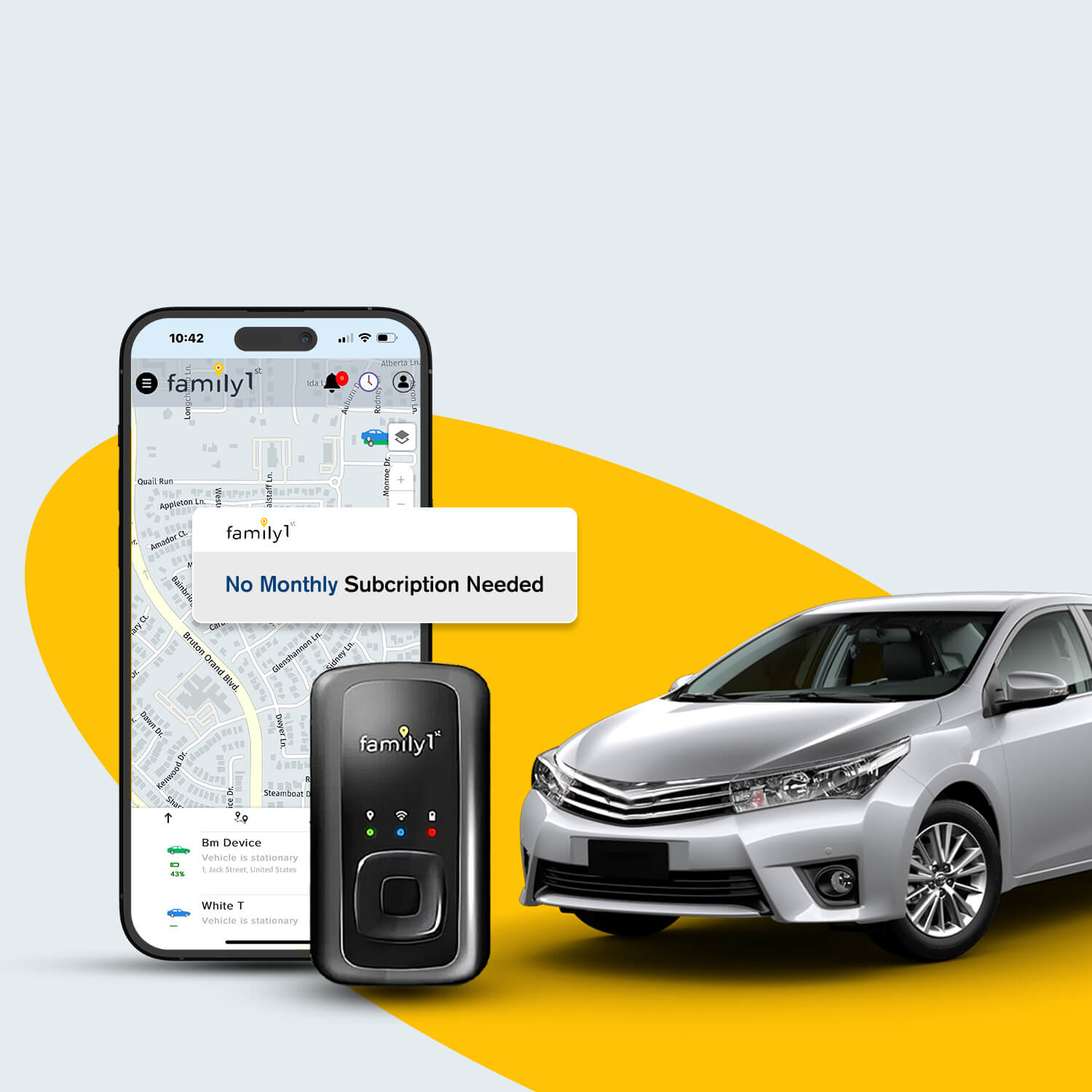 buy vehicle tracking device no monthly fee